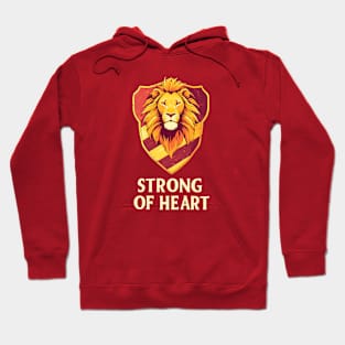 Strong of Heart - Lion - Shield - Fantasy Hoodie